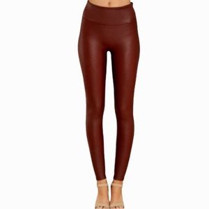 Women's Brown High-Waisted Leggings